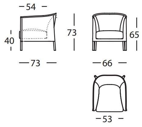 Sancal Кресло из ткани с подлокотниками Talo sun-id-1469367 - Вид №6