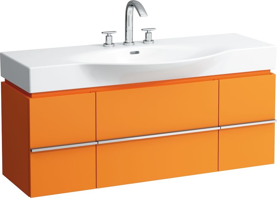 H4013020755191 Шкафчик под раковину, для раковин 811704, 812704, 2 выдвижных ящика с 2 дверцами, 2 стеклянные полки LAUFEN PRO - Вид №22