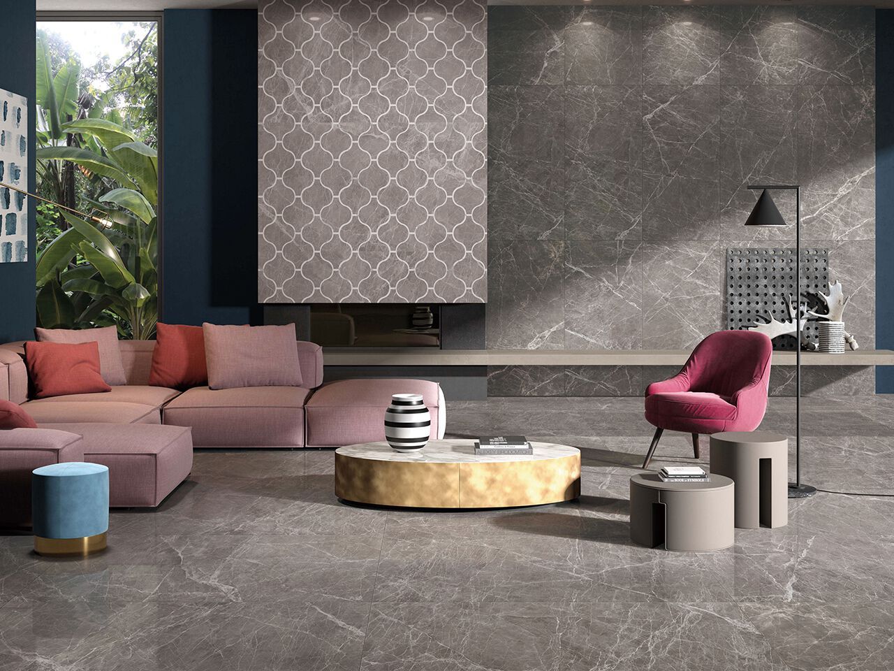 Мраморный пол / покрытие GANI MARBLE TILES CLAROS GREY (DARK) ARCH-00097869