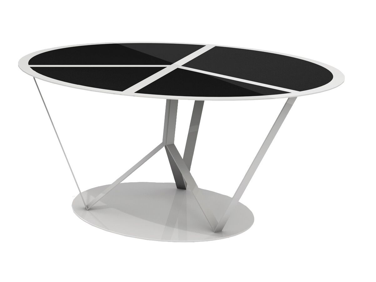 Круглый стол из алюминия и стекла altreforme ARCH-00140930