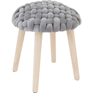 Табурет круглый Atmosphera 157198A ø39 h42.5 см, цвет серый 89071308 STLM-2205356