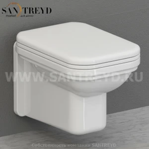 411501 Подвесной унитаз настенный Белый Kerasan Waldorf Италия