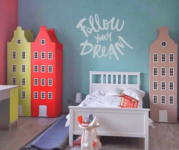 Шкаф-домик детский левый "Амстердам-7" МАНДАРИН АМСТЕРДАМ 178624 Зеленый Santreyd  - Вид №6