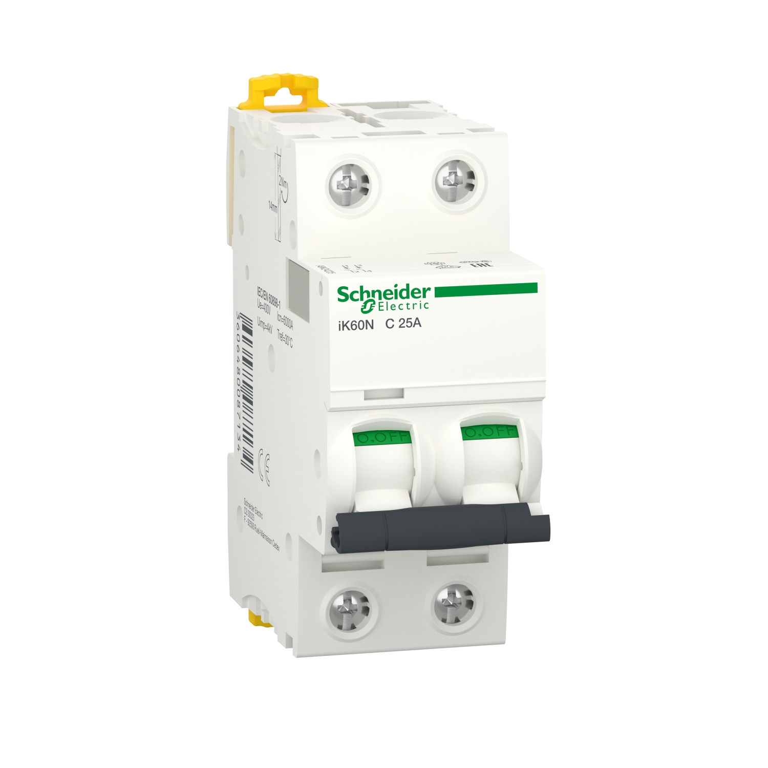 A9K24225 Автоматический выключатель Acti9 2P 25А (C) 6кА Schneider Electric Acti 9 
