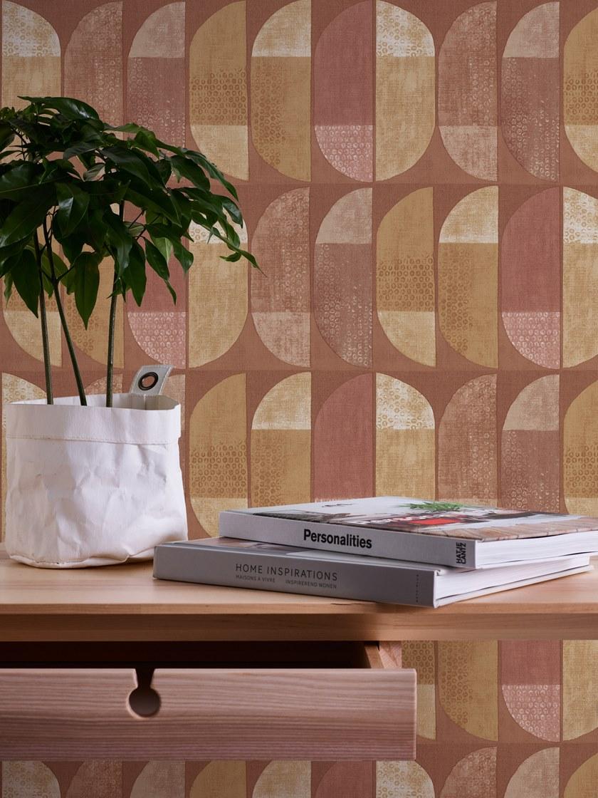 Моющиеся флизелиновые обои с геометрическим рисунком Geo nordic 375317 Santreyd - Вид №1