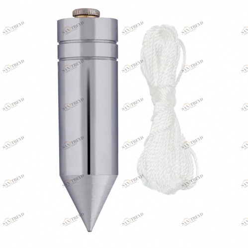 Отвес цилиндрический 400 гр шнур 5 метр Matrix 12641