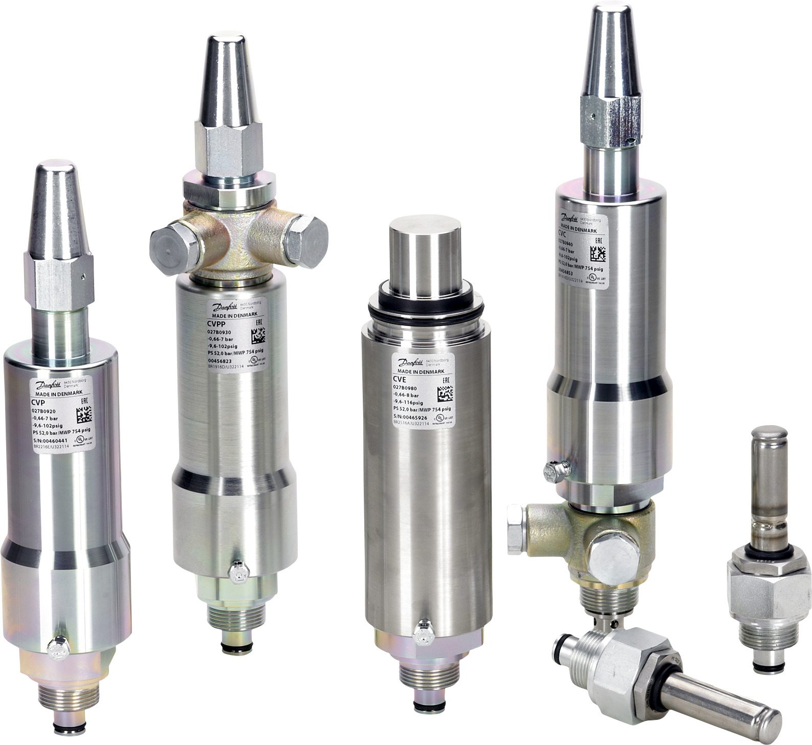 Danfoss CVP — регуляторы давления для поддержания давления перед клапаном (до себя) Пилотн.клапан пост.давл.CVP-H(25-52бар) 027B0922  - Вид №1