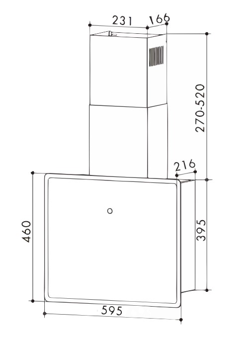 9240875 Вытяжка наклонная EXITEQ EX-1466 черный STDN-0134046 - Вид №13