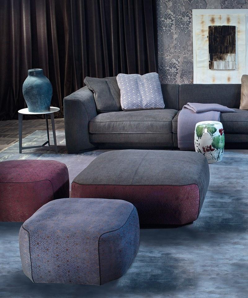 Borzalino Пуф из мягкой ткани Franklin sun-id-1392870 - Вид №3