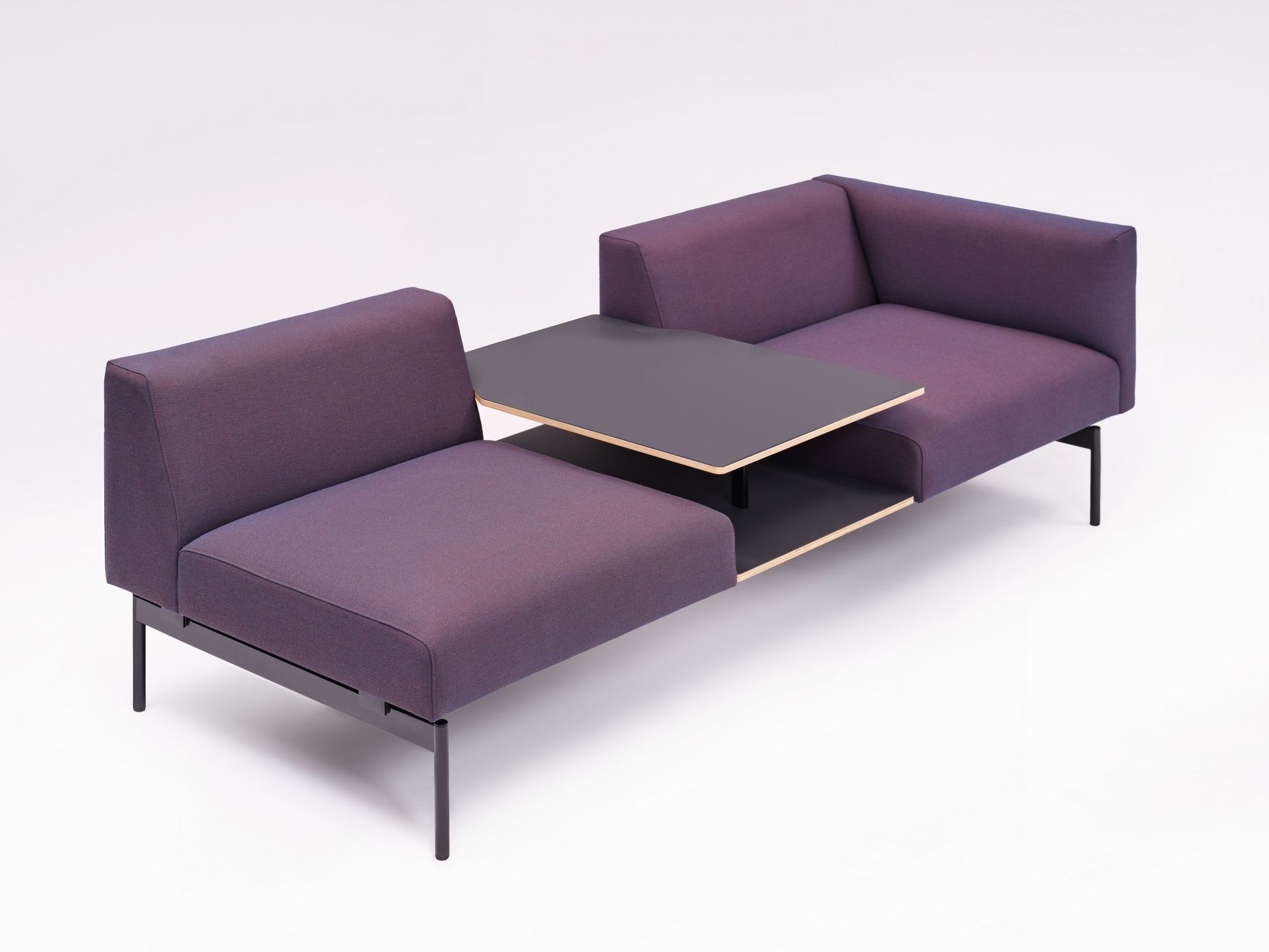 Секционный диван из ткани с огнестойкой обивкой Intuit by Softrend Sans ARCH-00004811