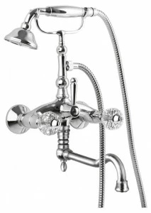 Смеситель для ванны с повортным изливом и ручным душем CEZARES ATLANTIS-VDF2-01-Sw/M