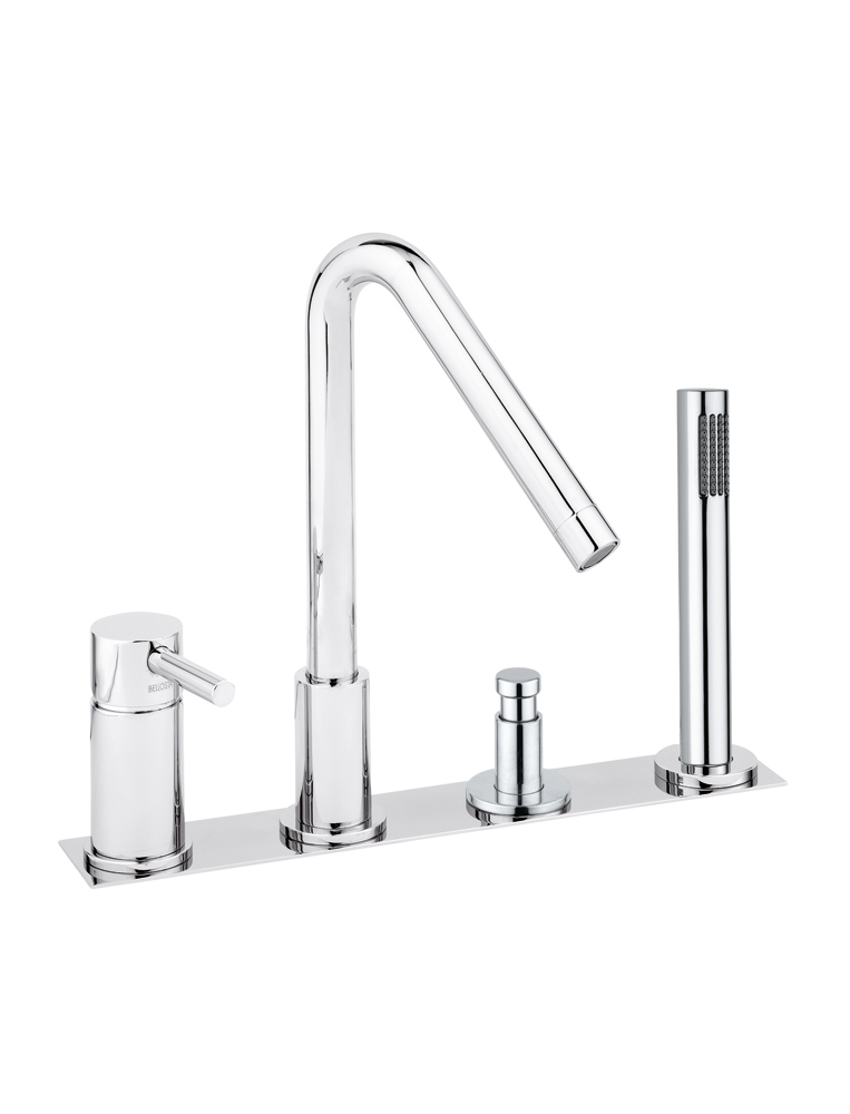 0401/2/J/P/A Bellosta Rubinetterie СМЕСИТЕЛЬ ДЛЯ ВАННЫ С JUST PLATE Bambu