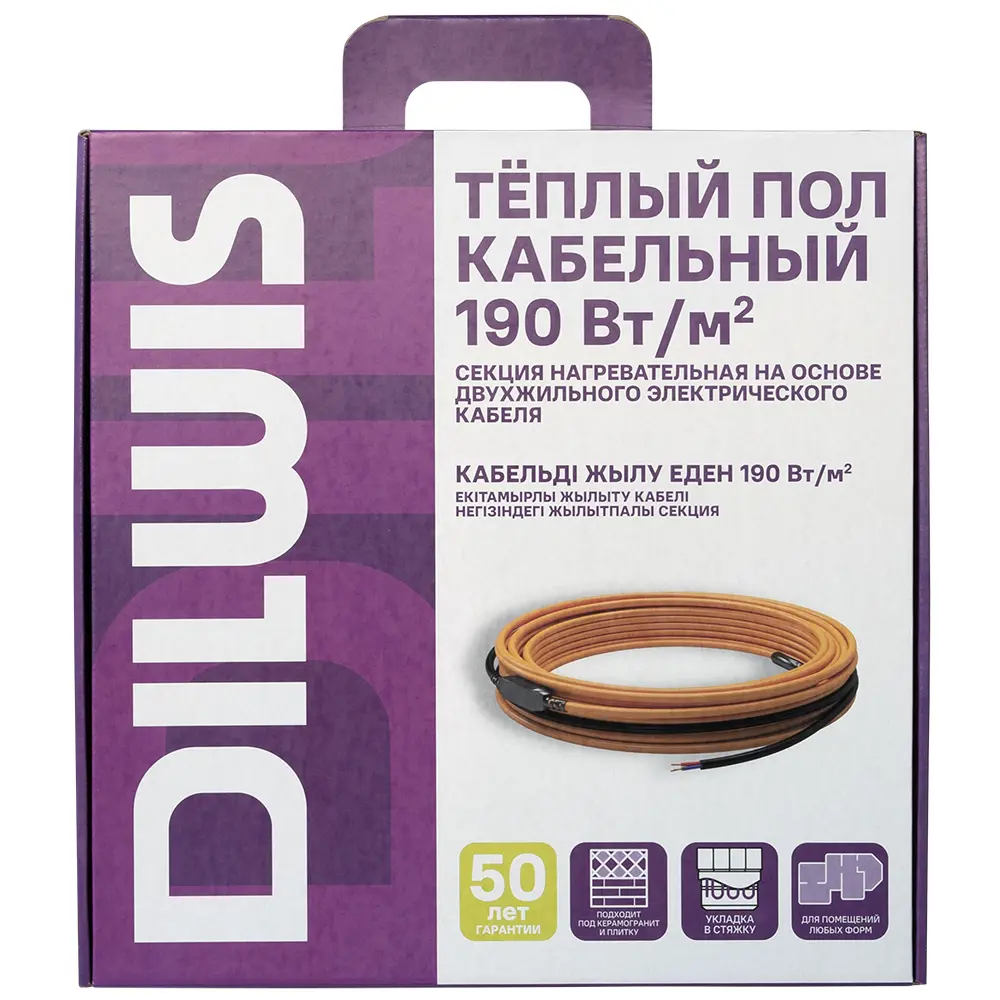 Нагревательный кабель для теплого пола DILWIS 16 м2 3040 Вт 89398483 STLM-2088216  - Вид №3