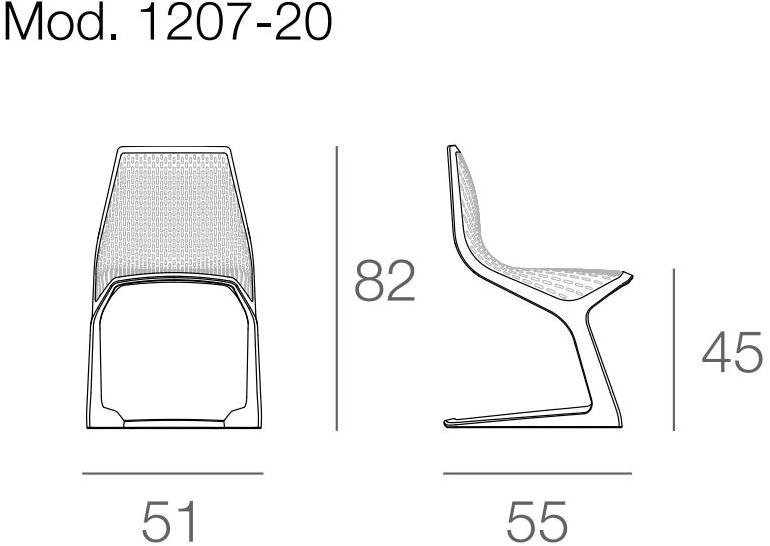 Plank Консольный штабелируемый стул из пластика Myto sun-id-1489551 - Вид №10