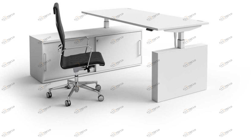 Bralco Регулируемый по высоте стол со встроенной полкой Winglet sun-id-1420670