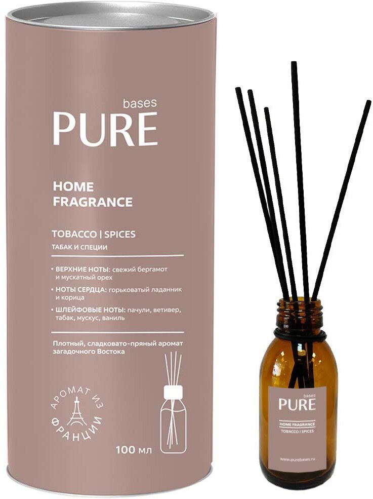 90450014 Аромадиффузор Tobacco & Spices 100 мл STLM-0227041 PURE BASES