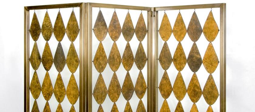 Mytto Экран из бронзы и кожи Larforma sun-id-1350527 - Вид №2