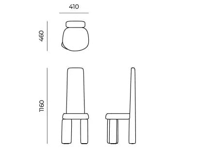 Стул Cimento® с высокой спинкой Лазарь ARCH-00135401 - Вид №3