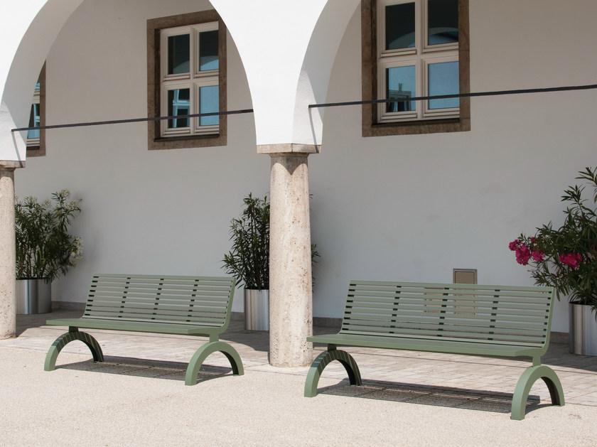 BENKERT BANKE Скамейка из нержавеющей стали и для домашних животных со спинкой Comfony sun-id-1368577 - Вид №1