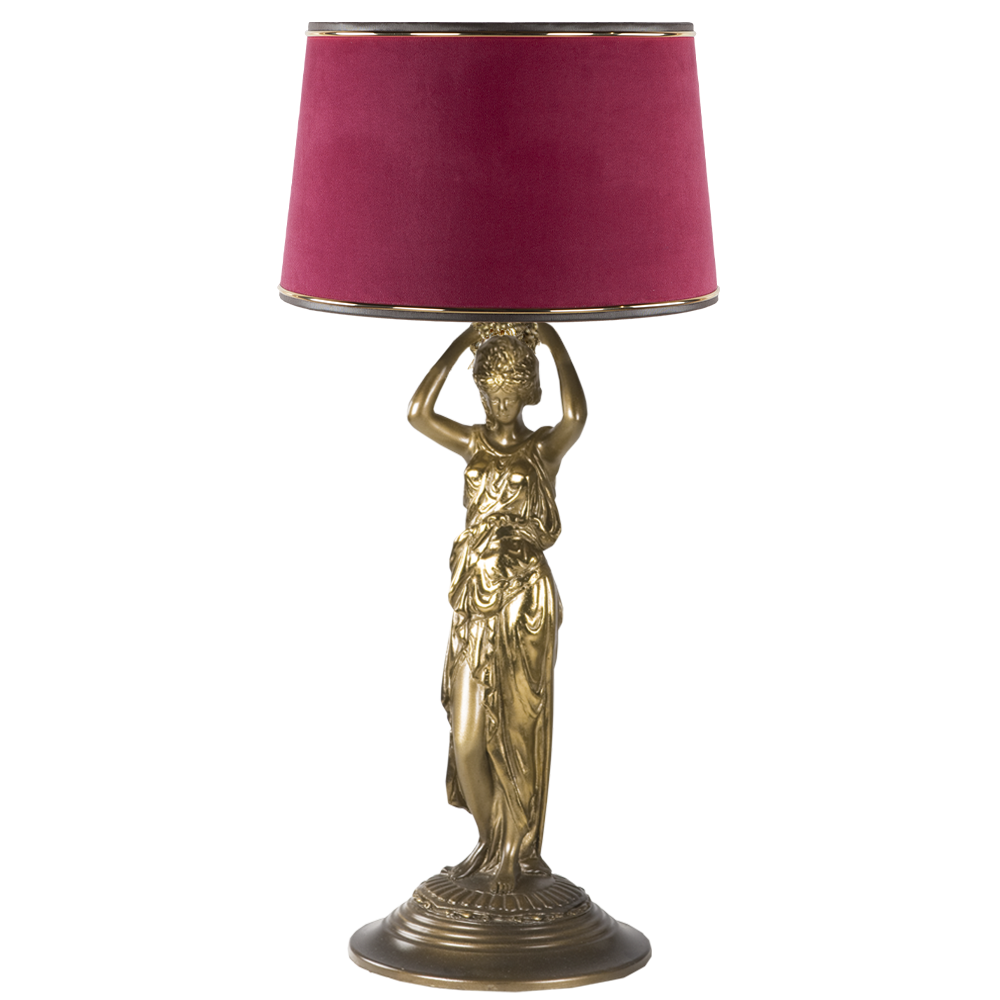 32074,34057 Настольная лампа Гречанка Тюссо Амарант BOGACHO 4627138210772, 4627138151082