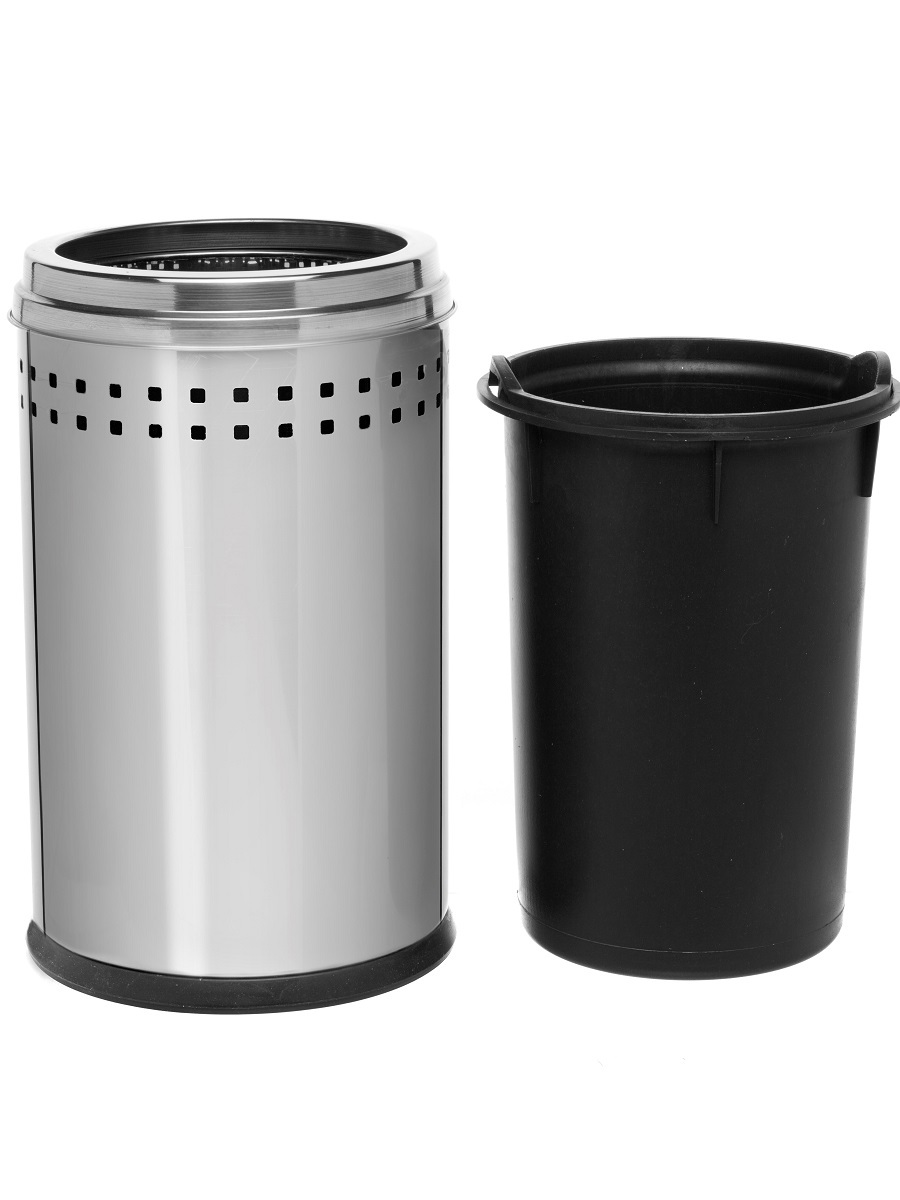 Ведро для мусора  без крышки Lupus 8L Chrome NAVAKO 11104 - Вид №2