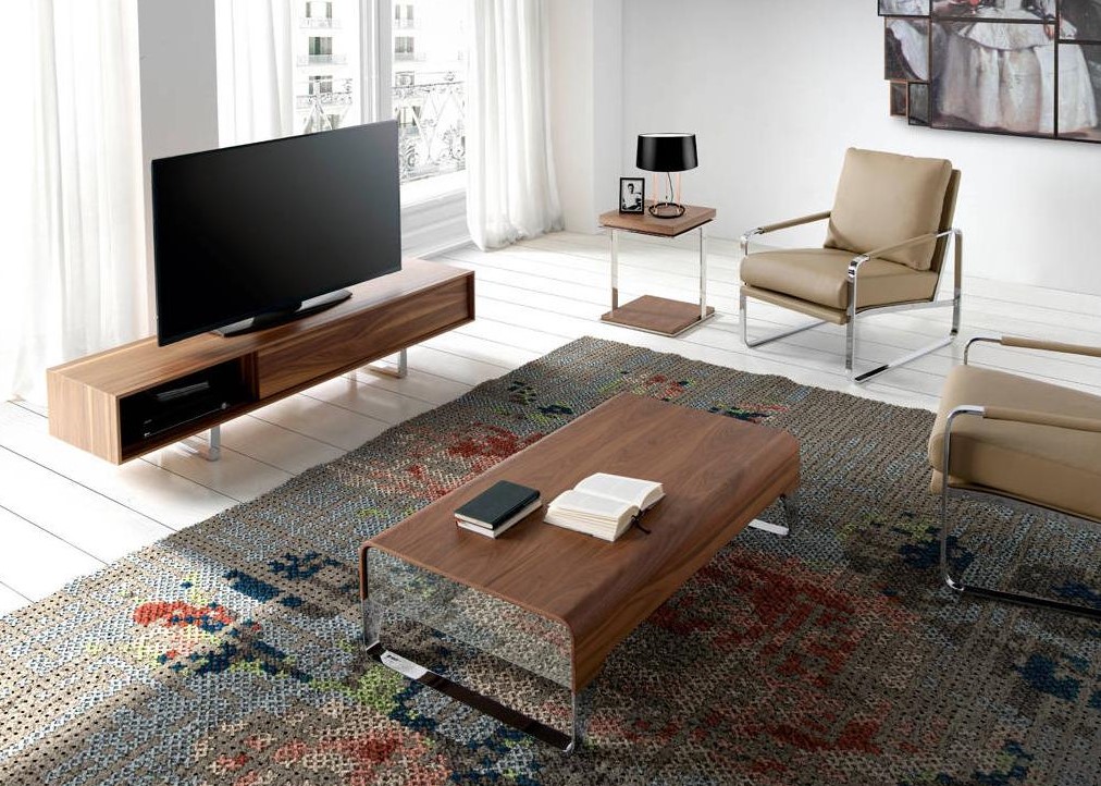 Тумба под телевизор длинная орех GOB-N5806 от Angel Cerda ANGEL CERDA  148683 Коричневый  - Вид №3