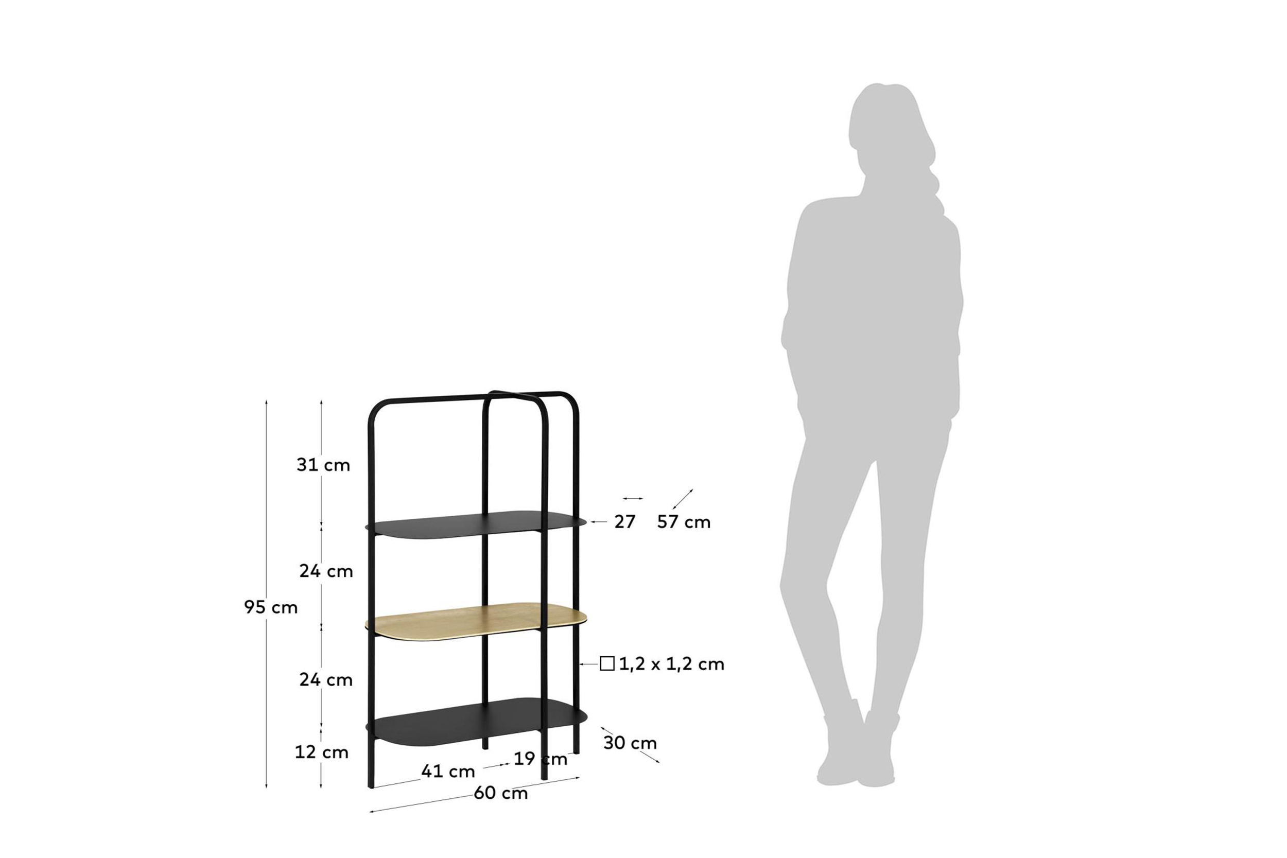 8433840579863 Стеллаж Virna LA FORMA  - Вид №4