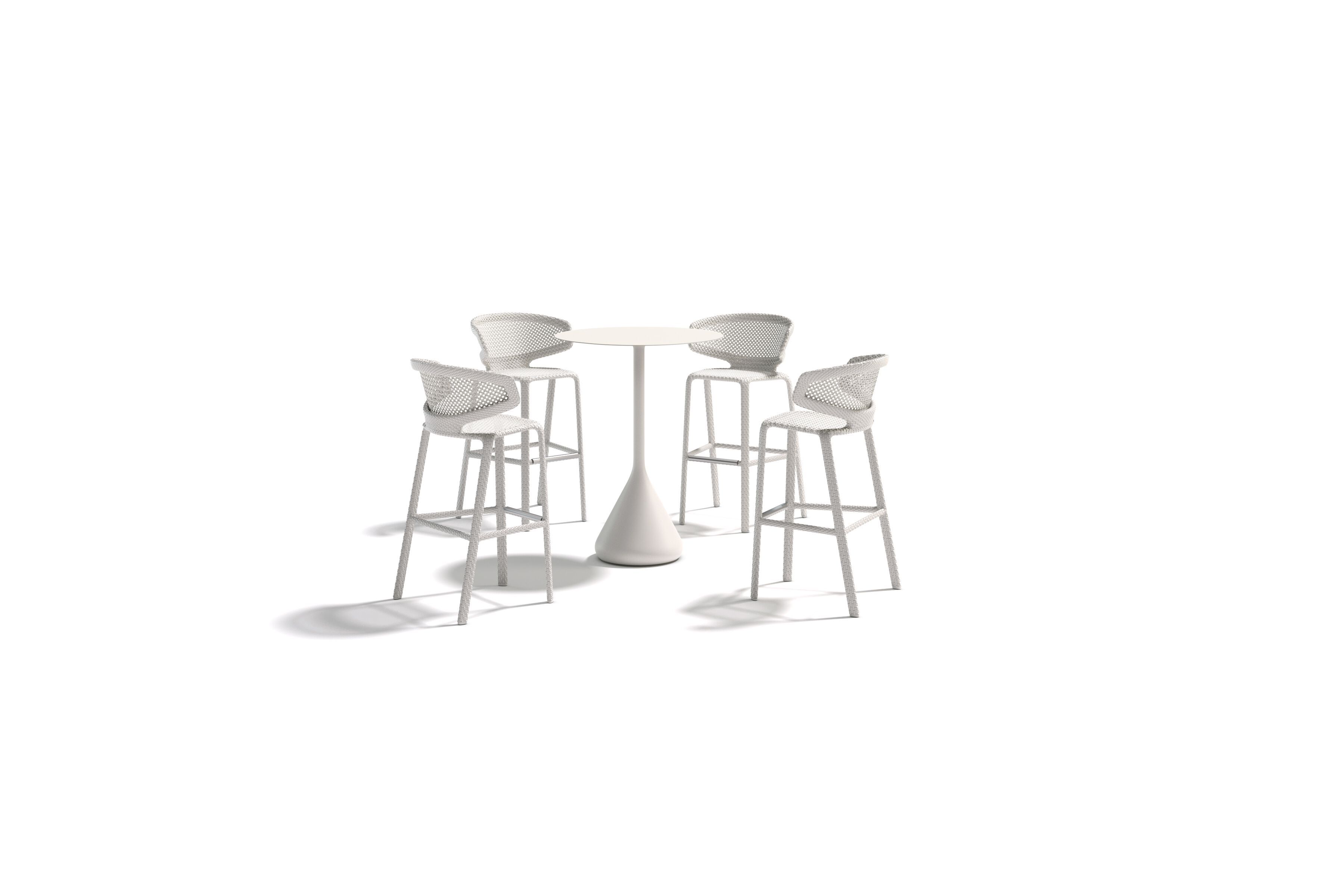 Высокий круглый керамический садовый стол с верхней частью HPL DEDON спутник ARCH-00112774 - Вид №5