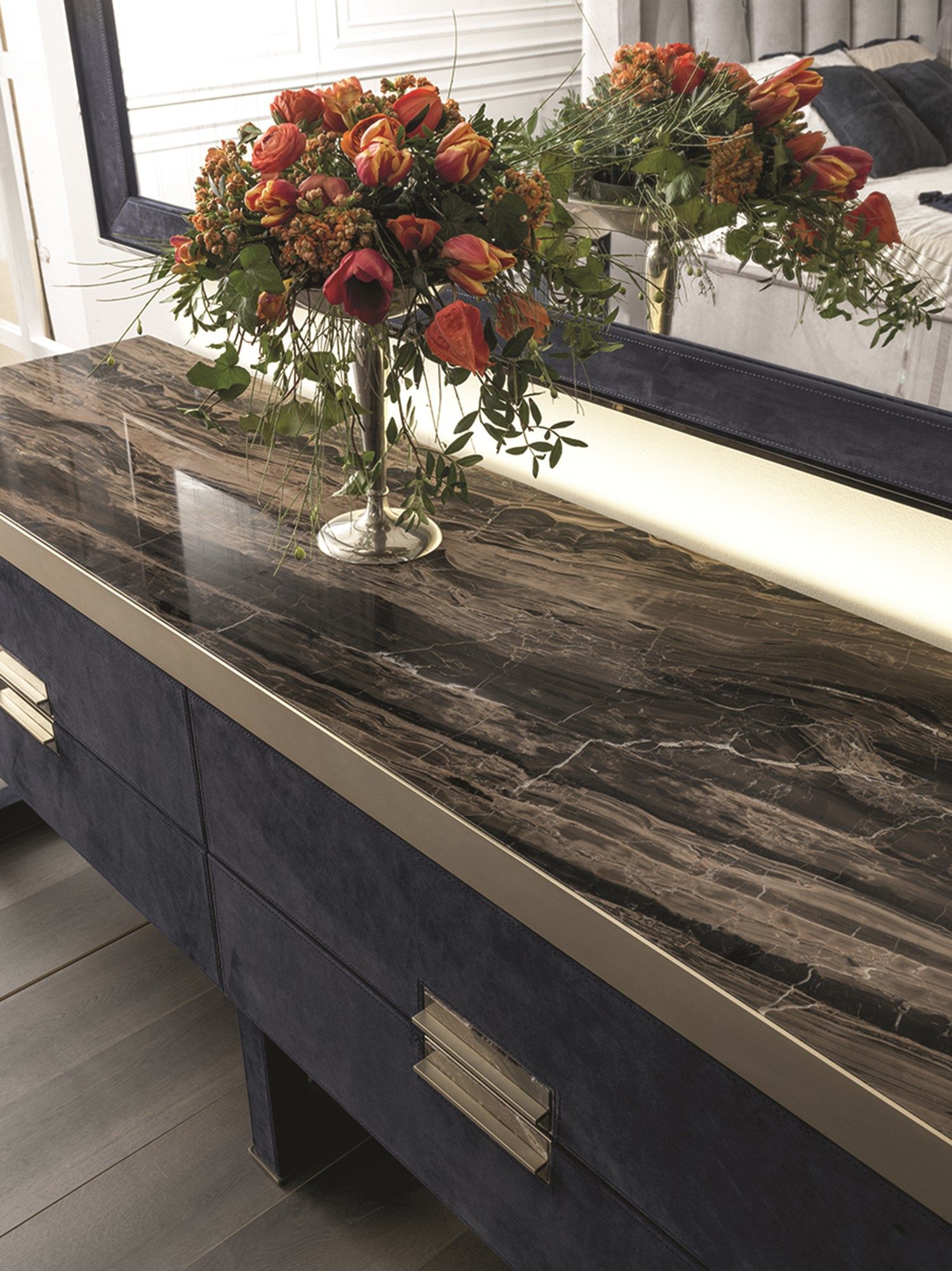 Квадратное настенное зеркало с рамкой Longhi Loveluxe ARCH-00136362 - Вид №5