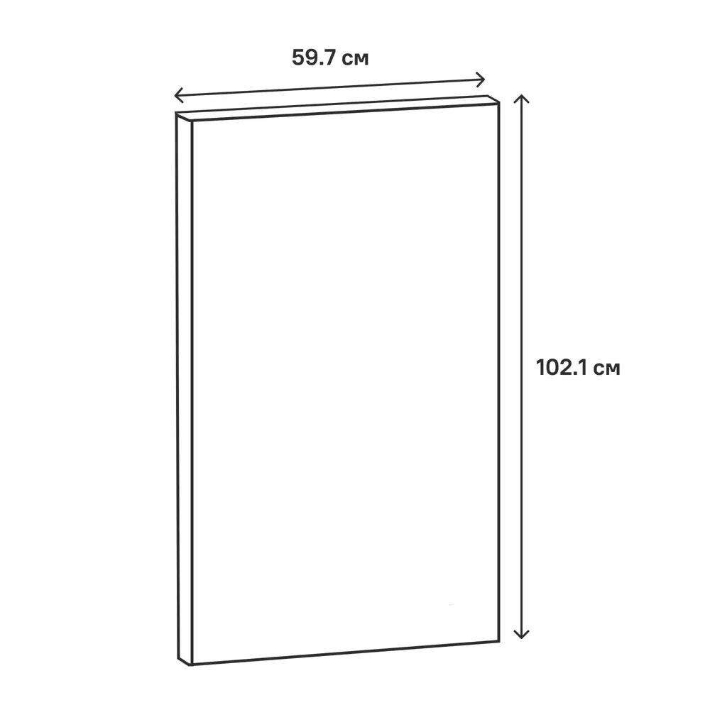 Фасад кухонного шкафа София Тайга 59.7x102.1 см KONSENSA ЛДСП цвет зеленый STLM-2081700 - Вид №5