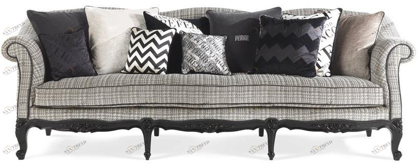 Gianfranco Ferré Home 3-х местный тканевый диван  Nas.211.b 