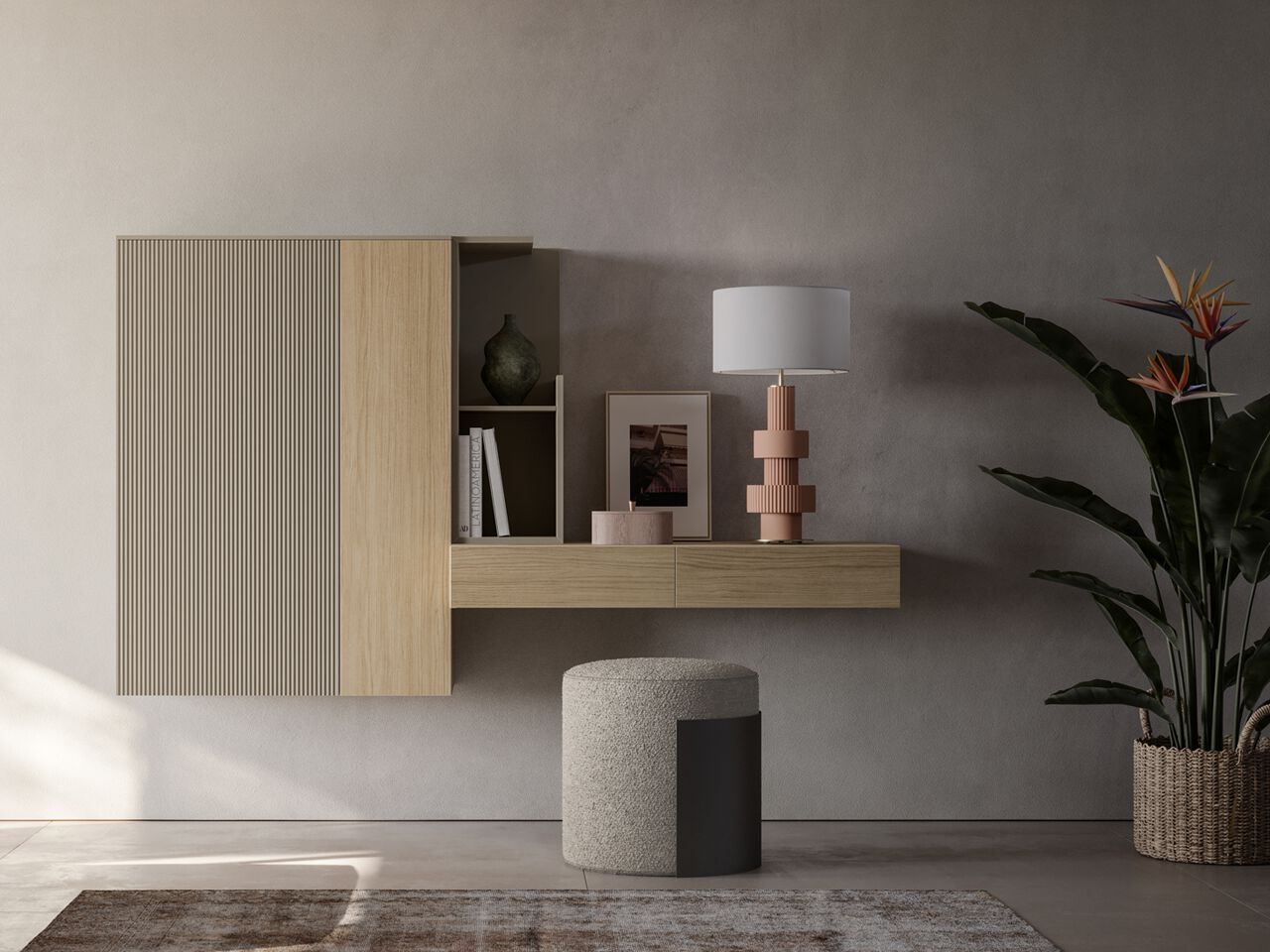 Деревянная секционная оборудованная стена Santalucia Mobili OPEN ARCH-00025387