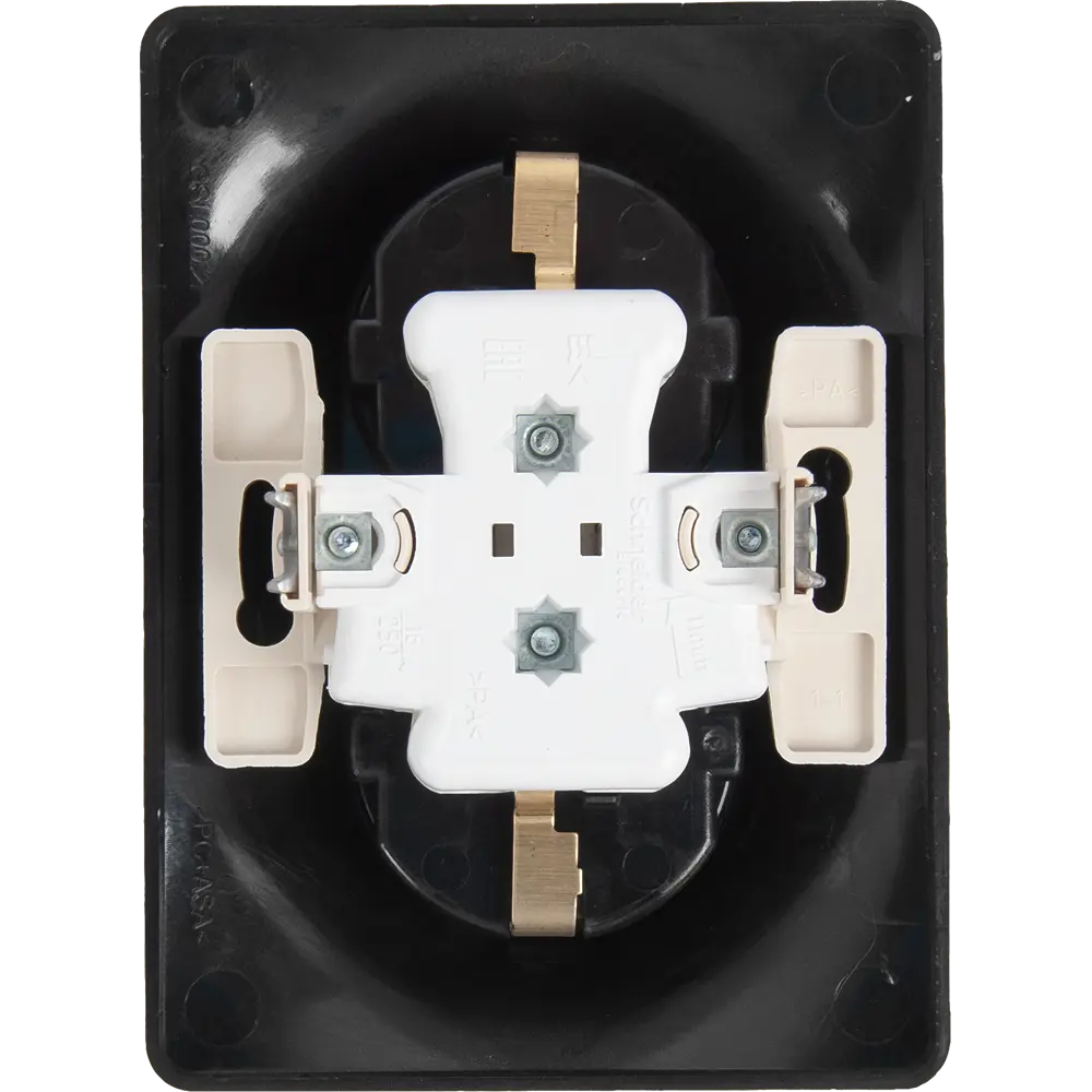 SYSTEME ELECTRIC Glossa - Двойная розетка для скрытого монтажа в цвете графит 84693603 STLM-0053747 - Вид №3