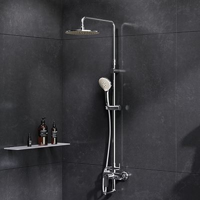 F0780920 душ.системанабор:см-ль д/ванны/душаверхний душ d220 мм ручной душ 110 мм 3 функци AM.PM Like