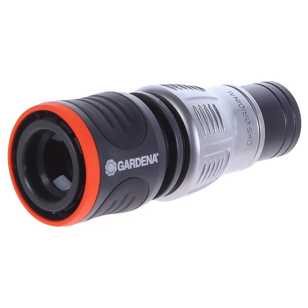 Коннектор для шланга быстросъёмный с автостопом Gardena Premium 1/2-5/8 дюйма STLM-2187382 - Вид №1