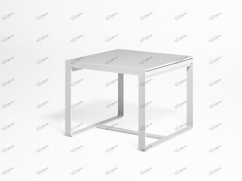 GANDIABLASCO Квадратный садовый стол из термо-лакированного алюминия Flat sun-id-1515608