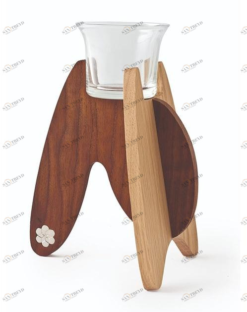 KARN Ваза / подсвечник из массива дерева Karn design Kt11-kt13