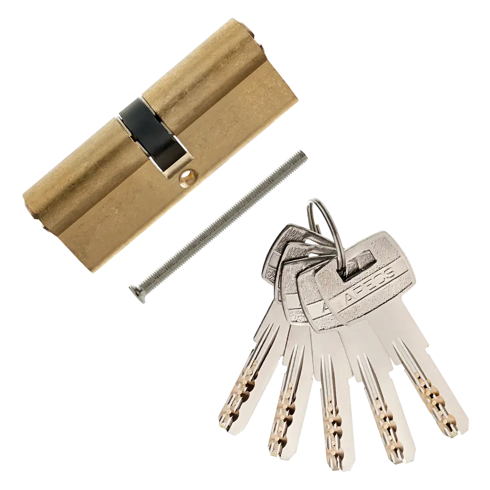 Цилиндр Apecs SM-80-G, 40x40 мм, ключ/ключ, цвет золото ЦИЛИНДР APECS SM-80-G КЛЮЧ-КЛЮЧ STLM-2121815 - Вид №1