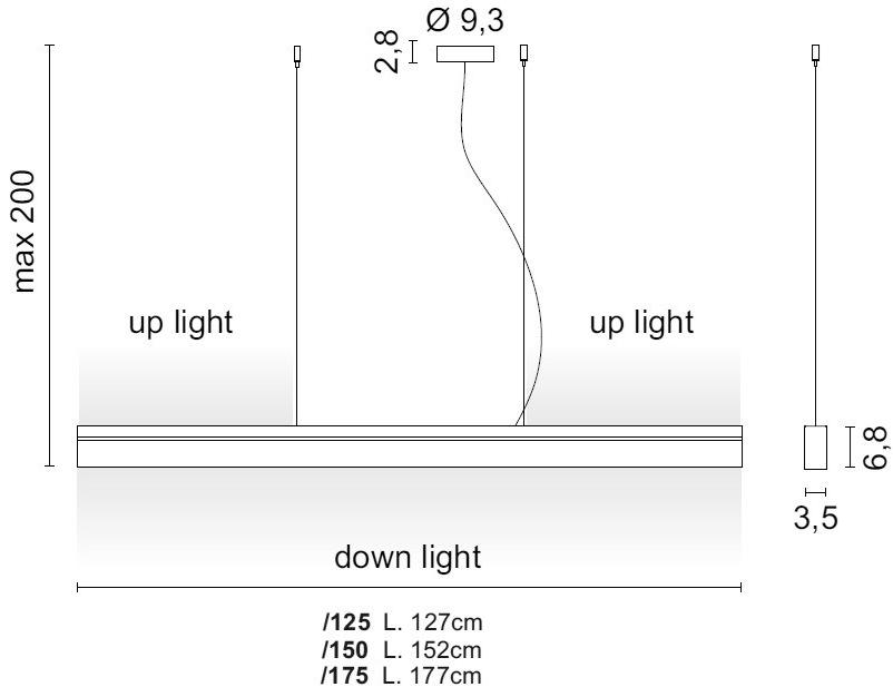 EGOLUCE Светодиодная подвесная лампа Rail 1546 / 1547 - Вид №2
