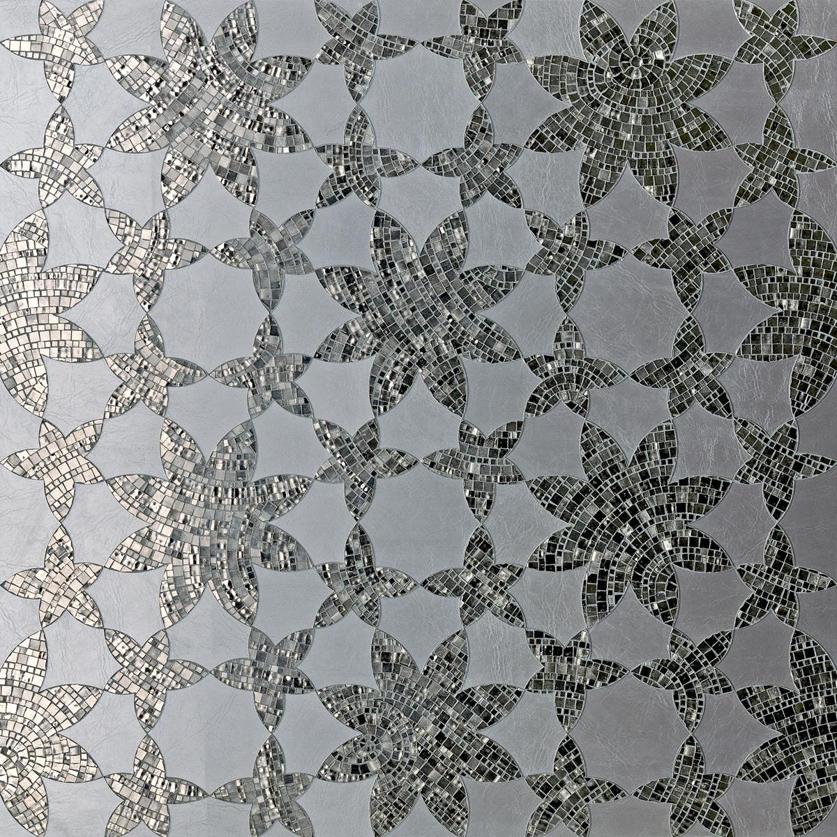 SICIS Atlas Black Per-Grey Vetrite Tile sun-id-1991300 - Вид №59