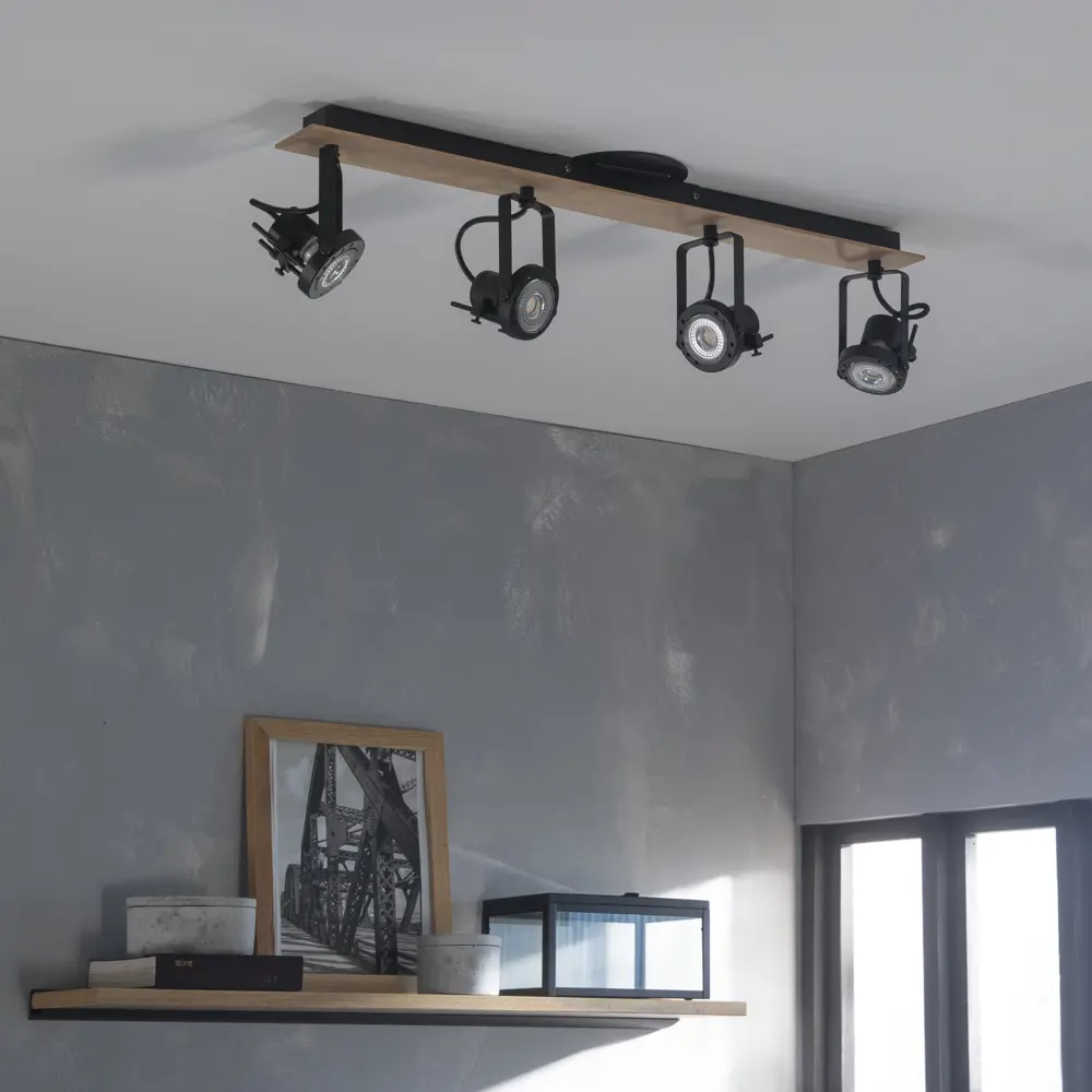 INSPIRE Technic - регулируемый потолочный спот на 4 лампы GU10 в стиле лофт 83618152 STLM-1431585 - Вид №3