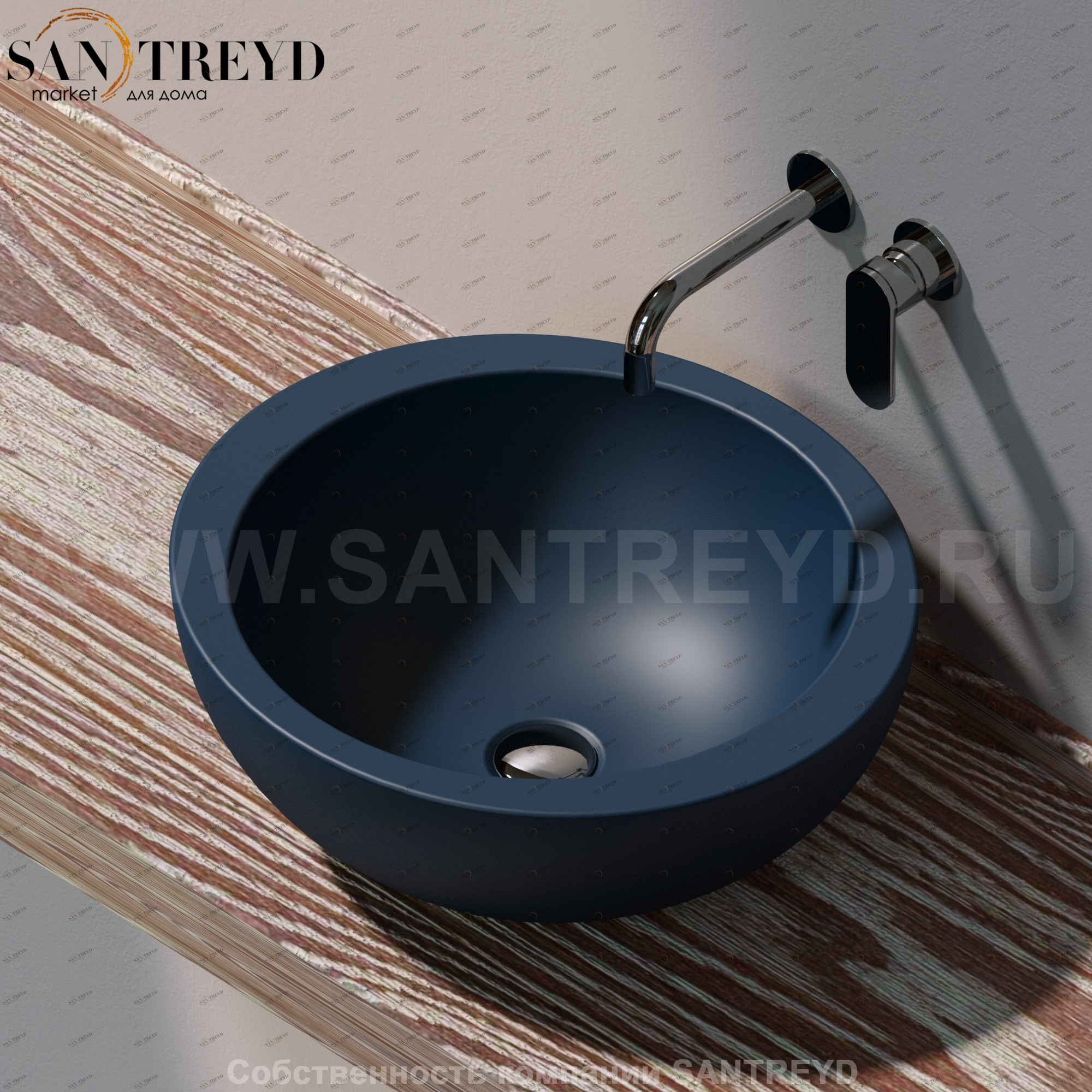 FN50L7016 Накладная раковина на столешницу  круглая Ceramica Flaminia Fonte