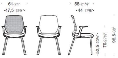 ESTEL GROUP Офисное кресло из мягкой сетки с подлокотниками sun-id-1413383 - Вид №4