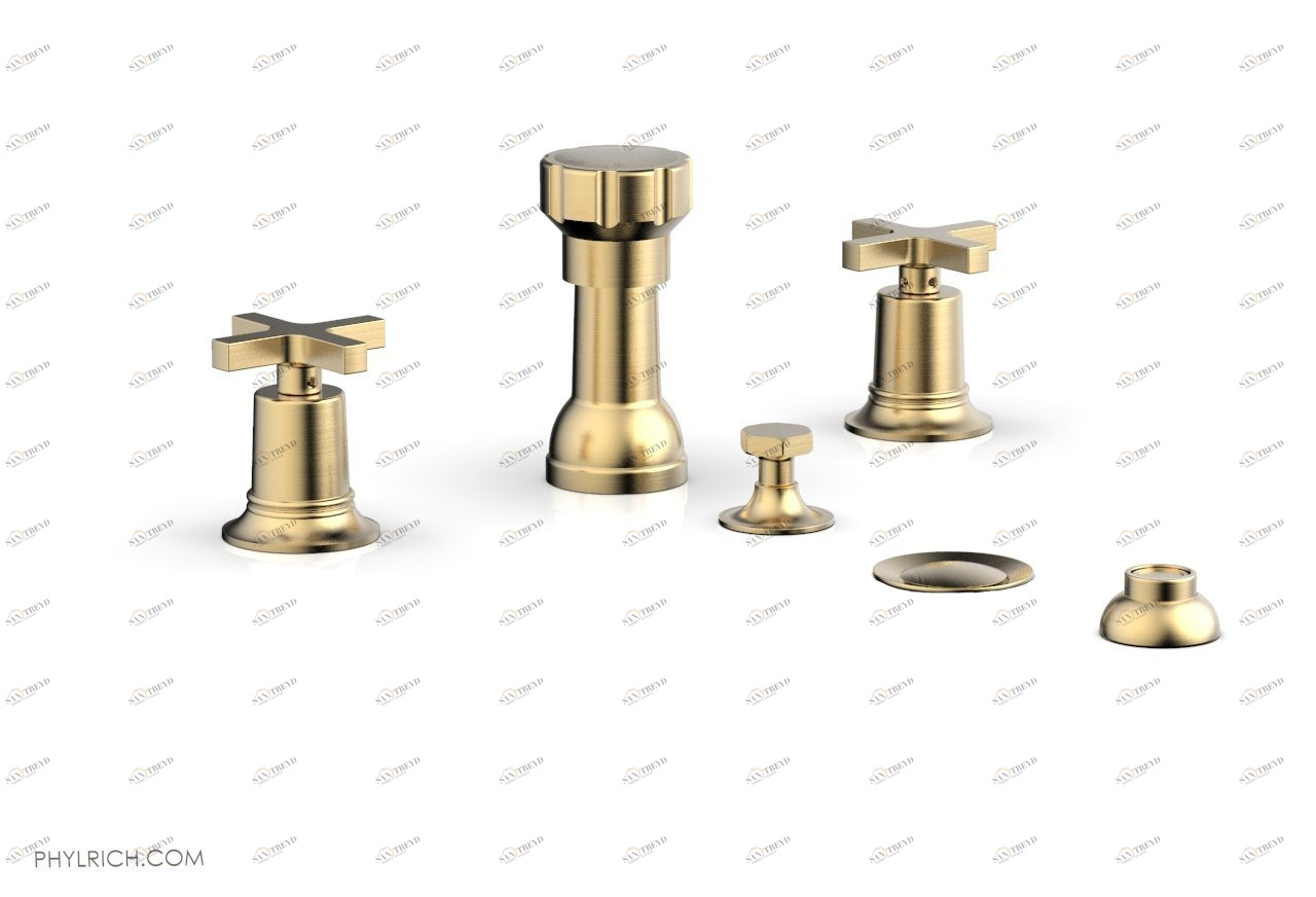 Смеситель для биде HEX MODERN Phylrich  501-60-026 Satin Brass 