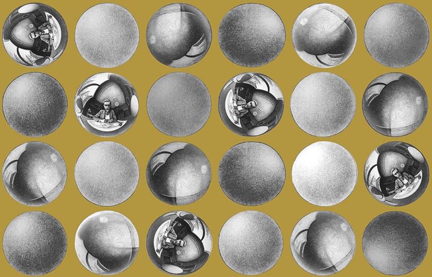 Jannelli&Volpi Геометрические флизелиновые обои M.c. escher sun-id-1425399 - Вид №3