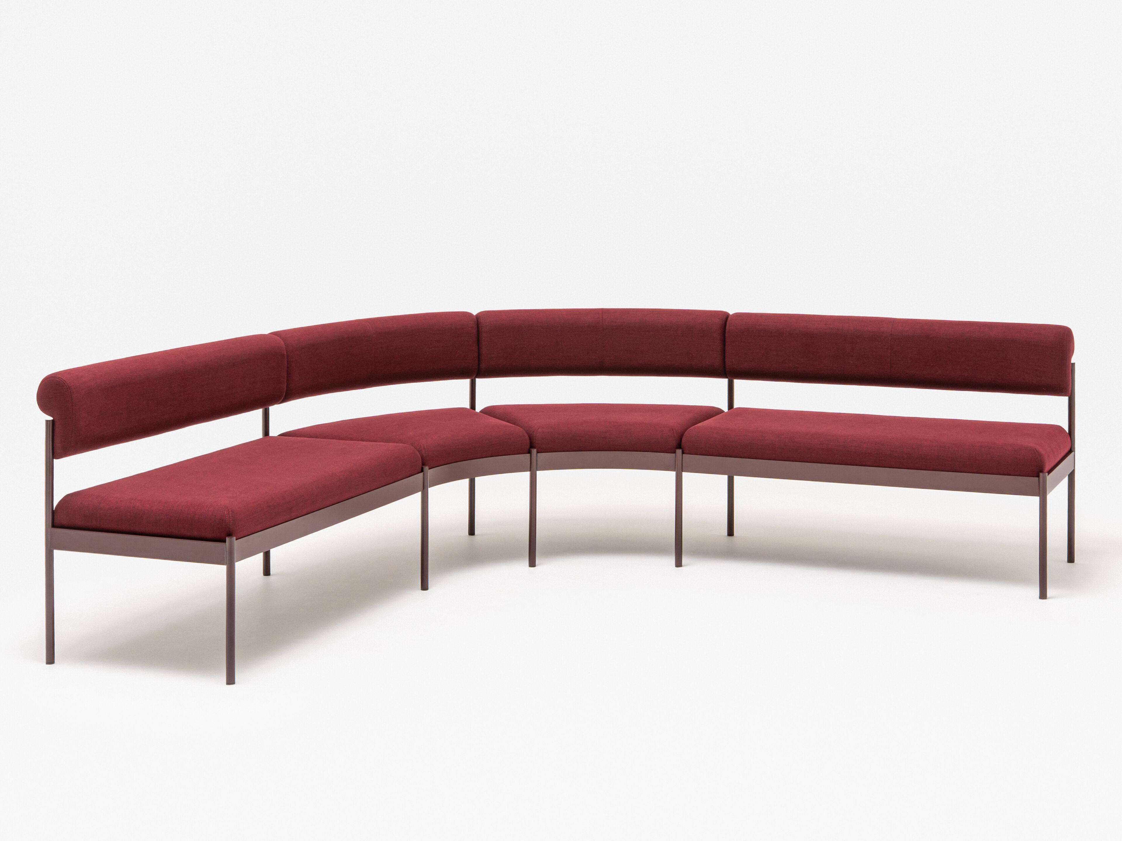 Модульная мягкая скамейка из ткани MDD NORA ARCH-00053948 - Вид №1