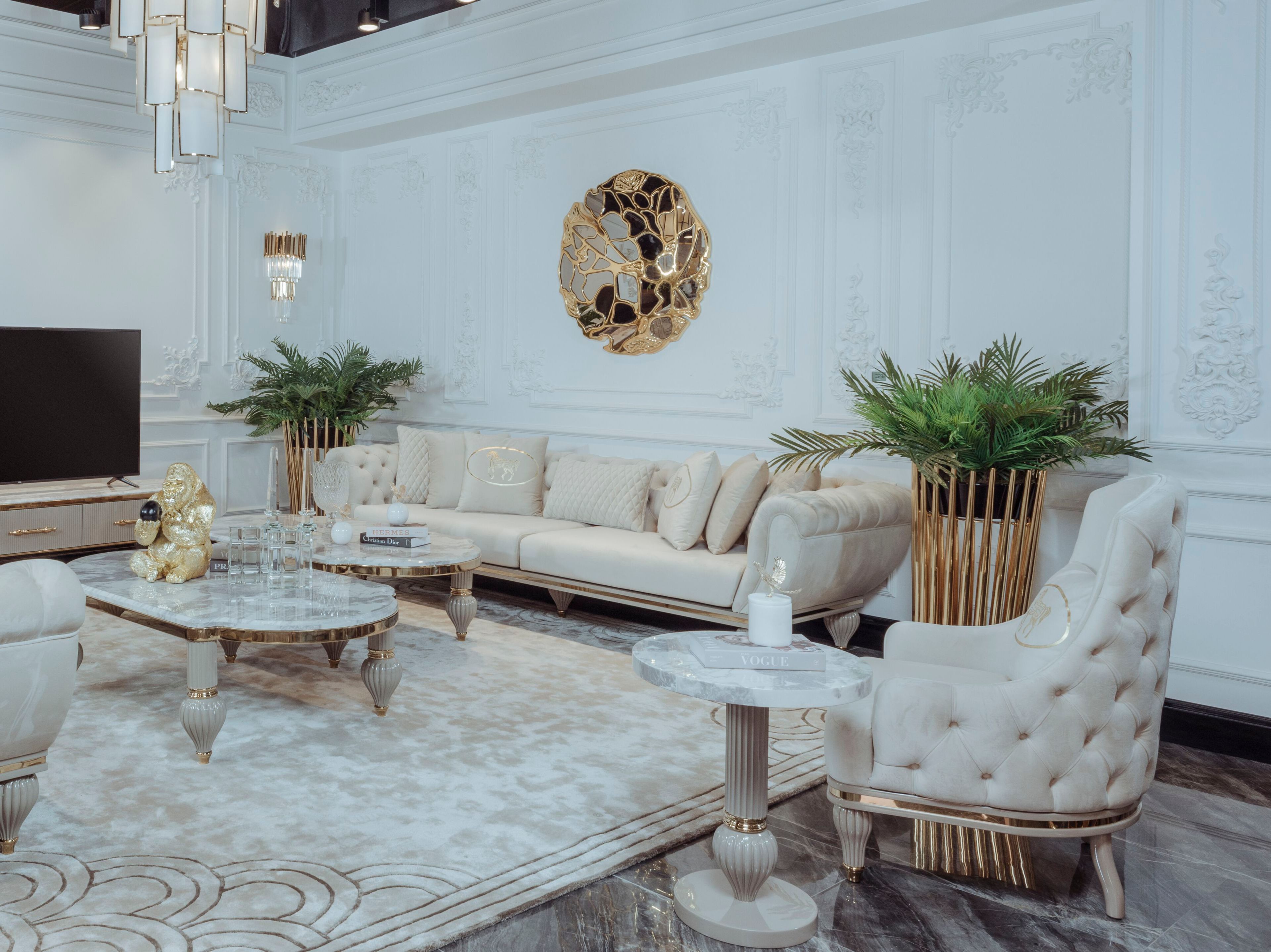 Круглый журнальный столик Zebrano Elsiyum ARCH-00129218 - Вид №2