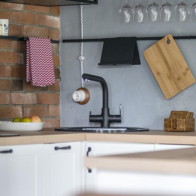 Paini Arena 92446433VE7B90DALMKM смеситель для кухни с подводом для фильтра - Вид №3