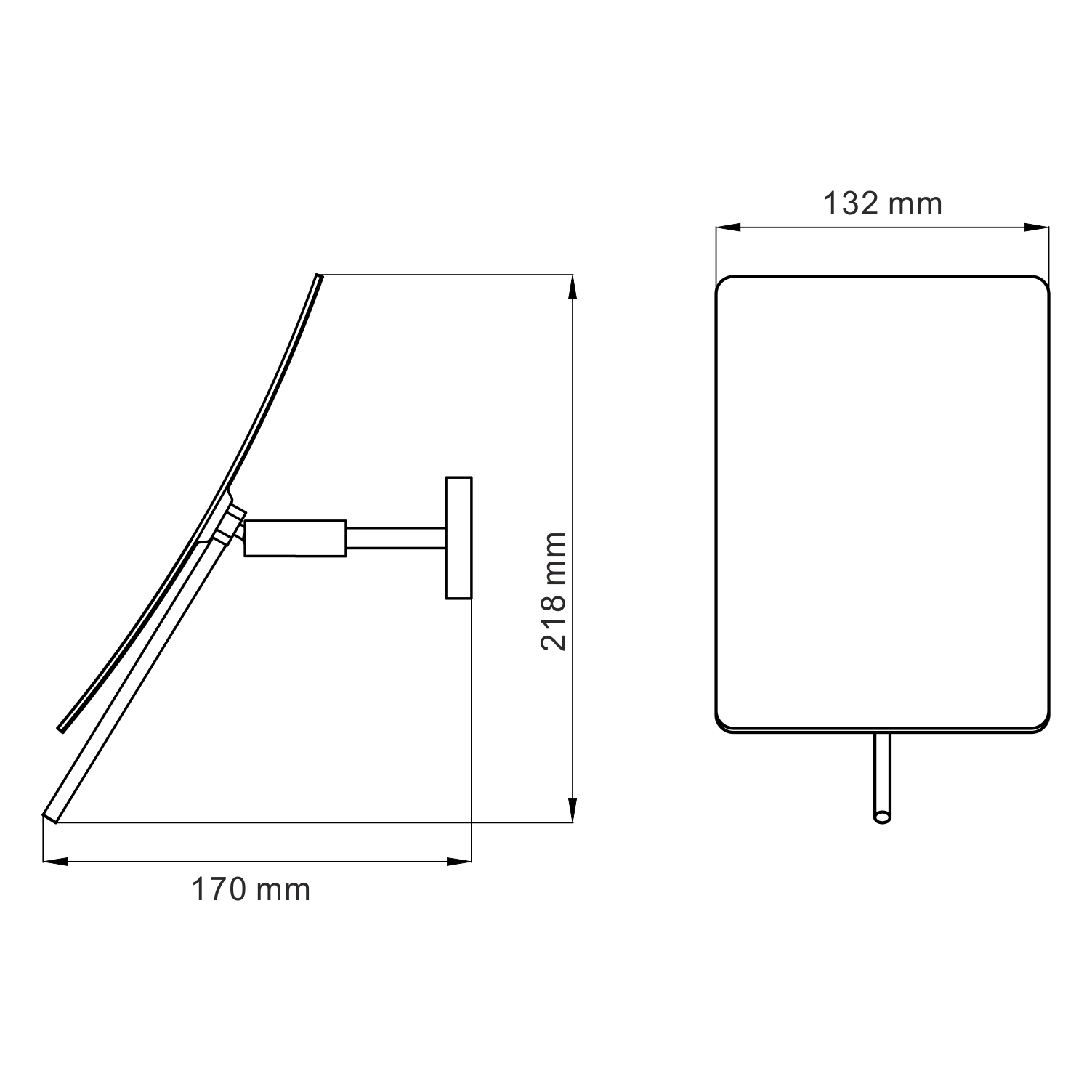 K-1001 Зеркало с 3-х кратным увеличением WasserKRAFT  - Вид №3