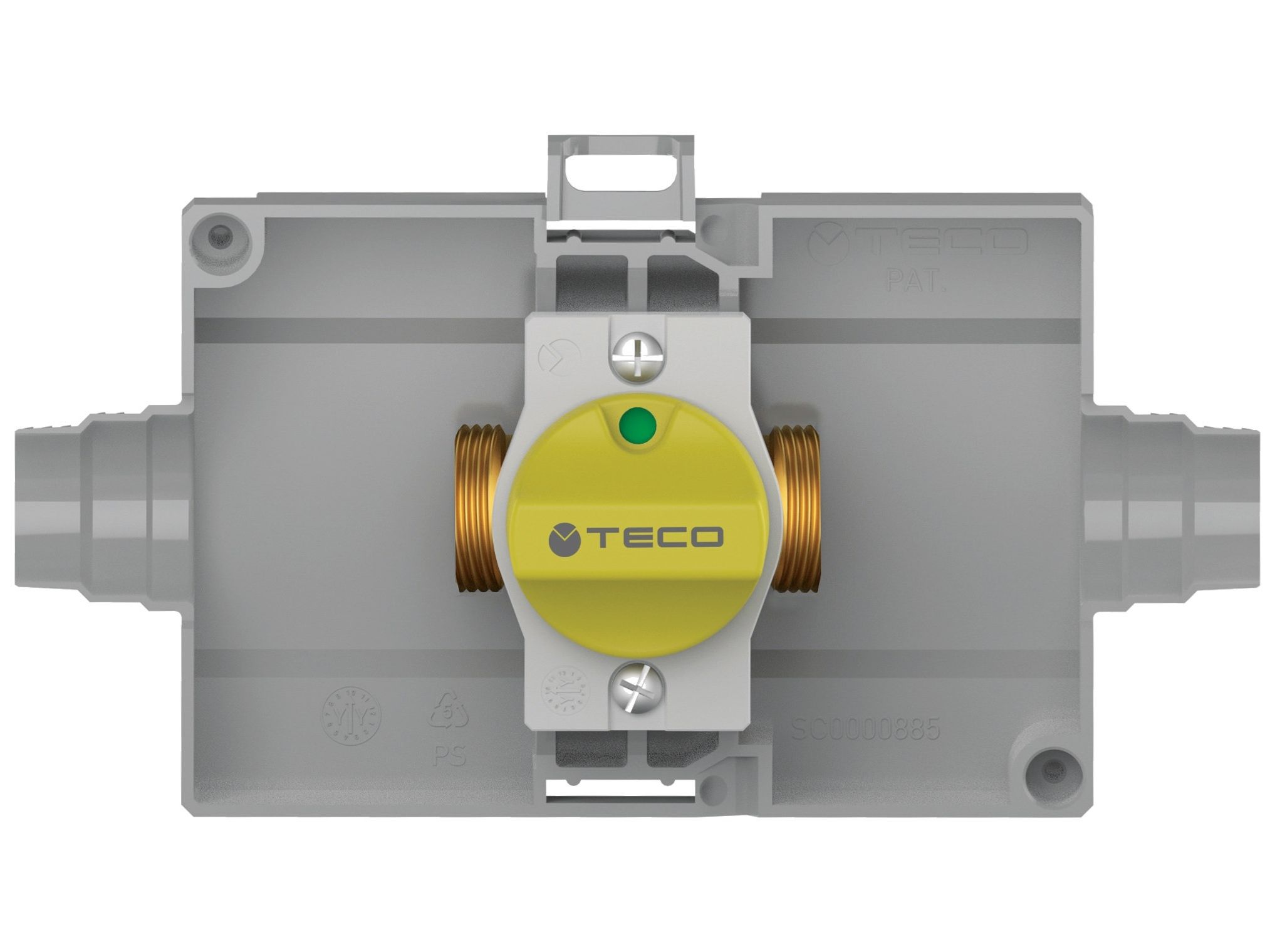 Встраиваемый газовый запорный кран с боковыми соединениями TECO ARCH-00066193 - Вид №2